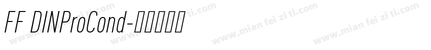 FF DINProCond字体转换